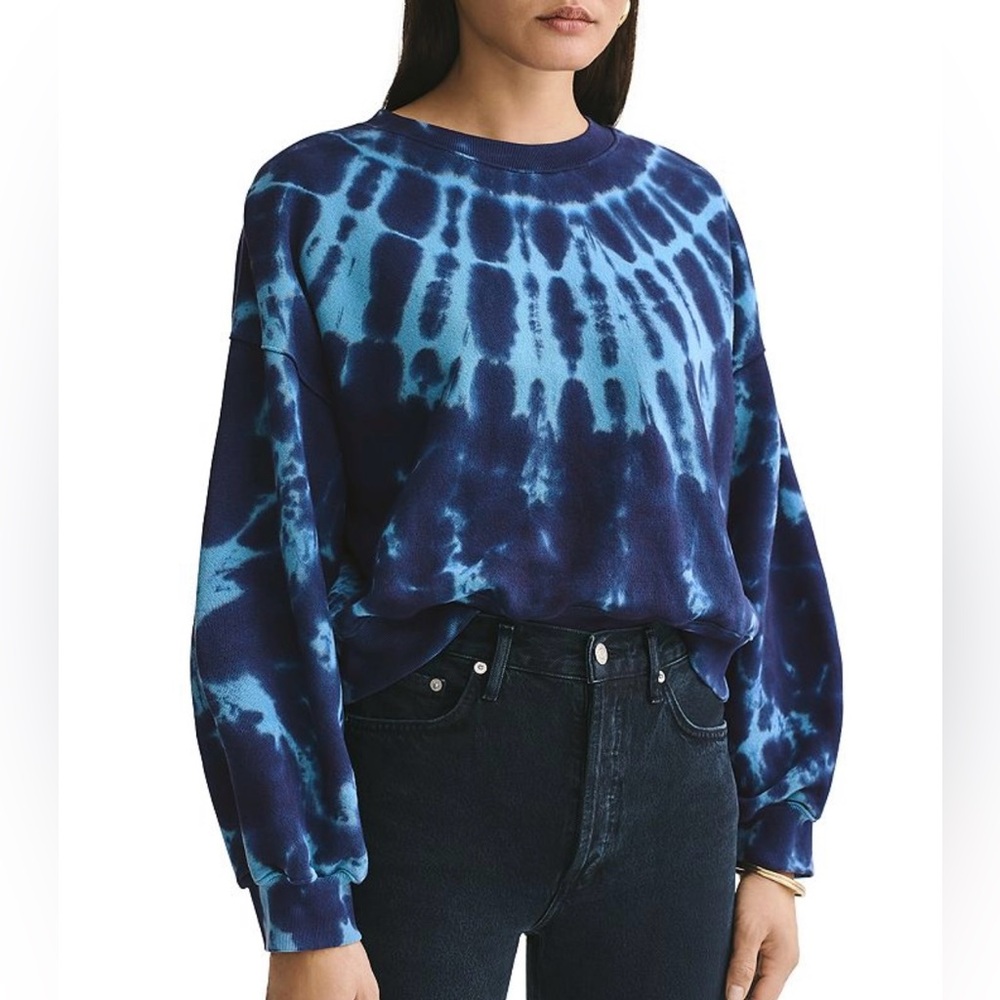 AGOLDE Balloon Sleeve Tie-Dye Sweatshirt
